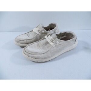Hey Dude Wendy‎ Sparkling Gold Women's Slip On Loafer Shoes Size 8